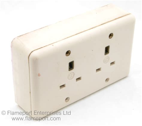 double socket metal back box|surface mounted double socket box.